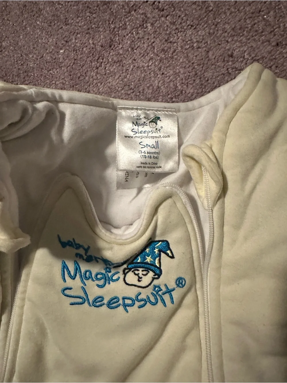 Baby Merlin Magic Sleepsuit (Yellow)